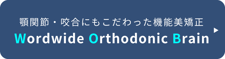 顎関節・咬合にもこだわった機能美矯正 Wordwide Orthodonic Brain